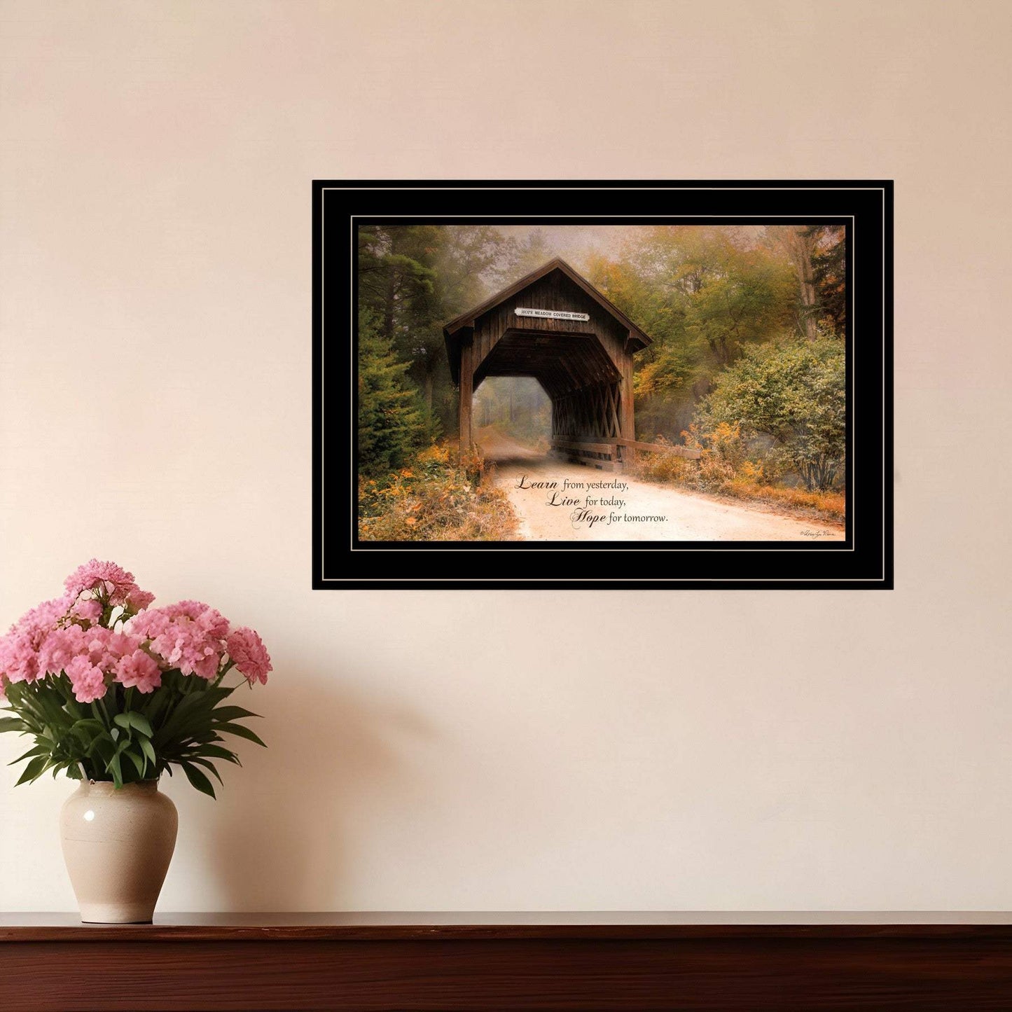 Live for Today 2 Black Framed Print Wall Art - Homeroots - Flyclothing LLC