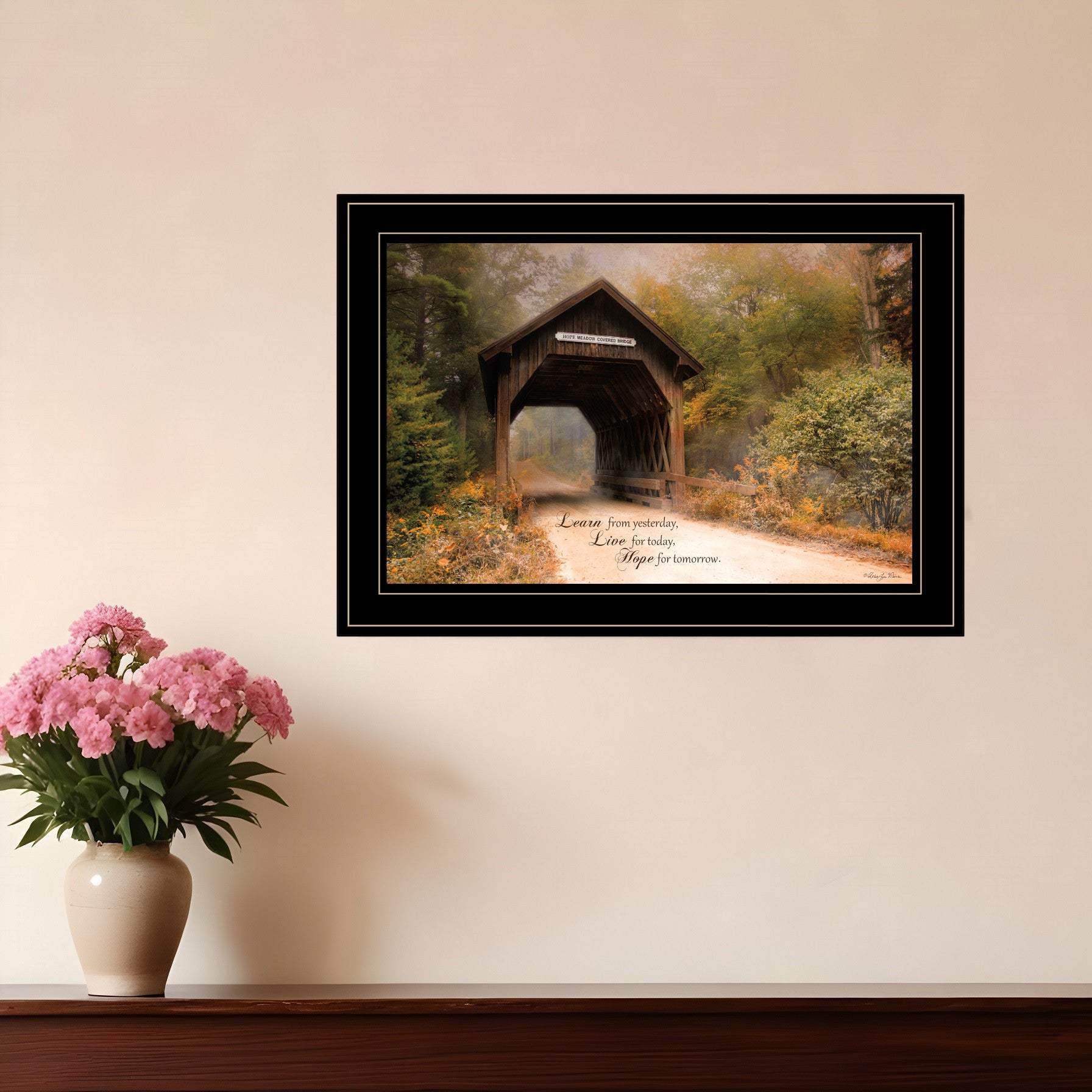 Live for Today 2 Black Framed Print Wall Art - Homeroots - Flyclothing LLC