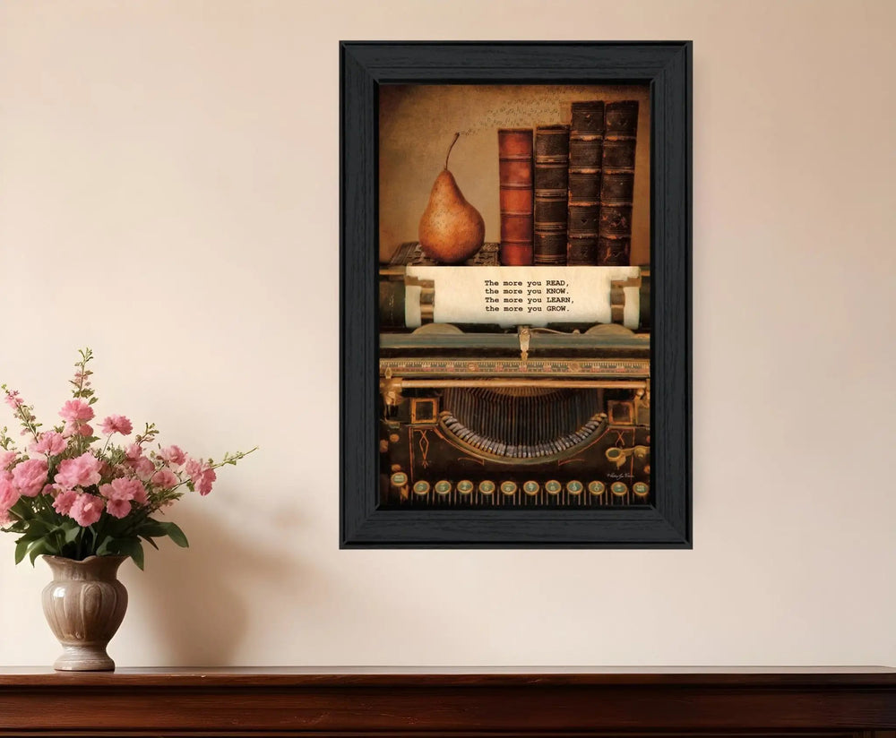 Read Know Learn Grow 2 Black Framed Print Wall Art - Homeroots