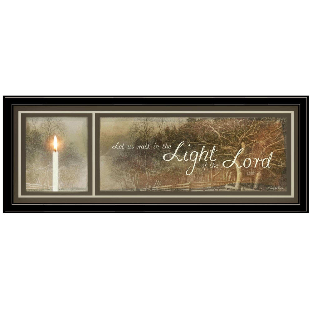 Walk in the Light 1 Black Framed Print Wall Art - Homeroots - Flyclothing LLC