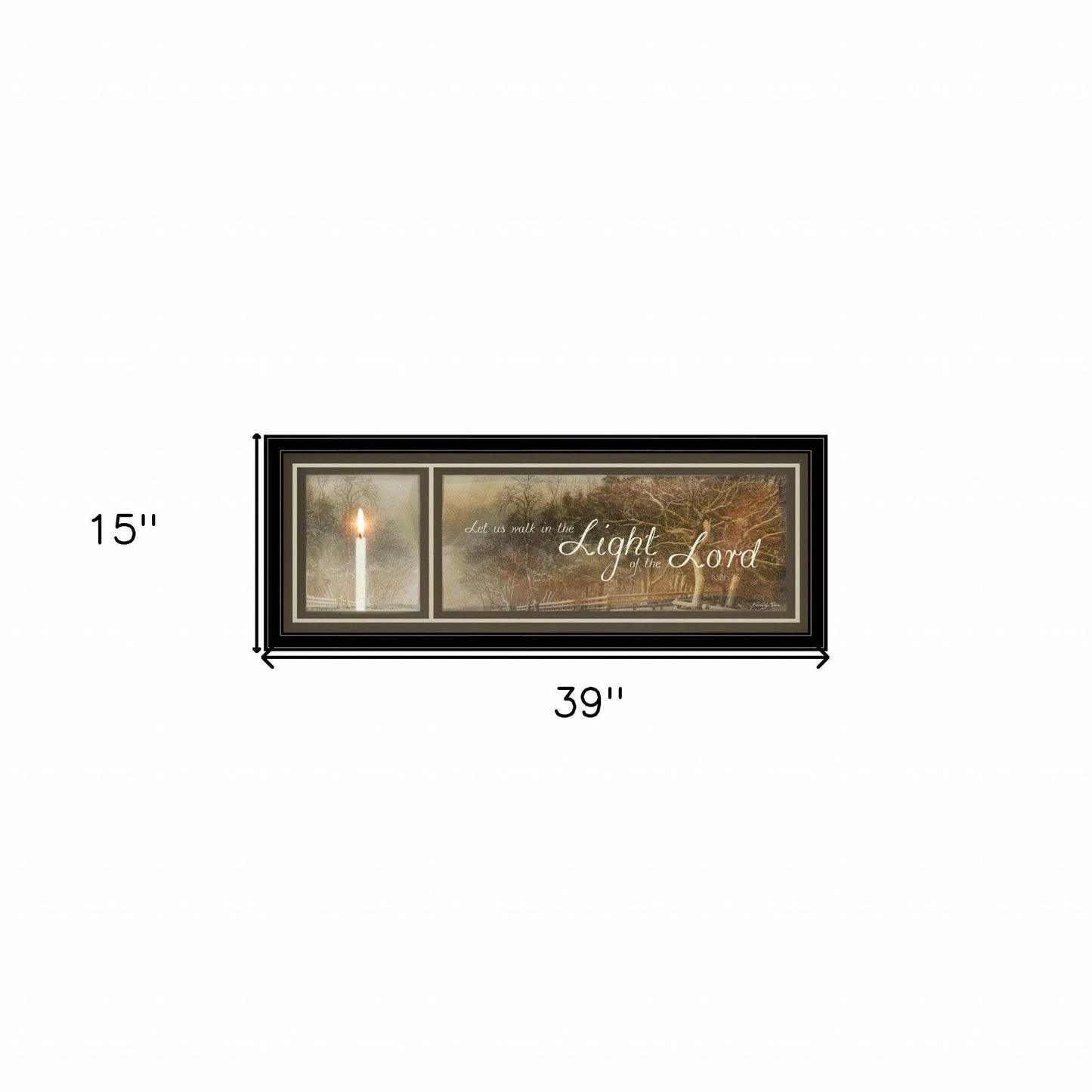 Walk in the Light 1 Black Framed Print Wall Art - Homeroots - Flyclothing LLC