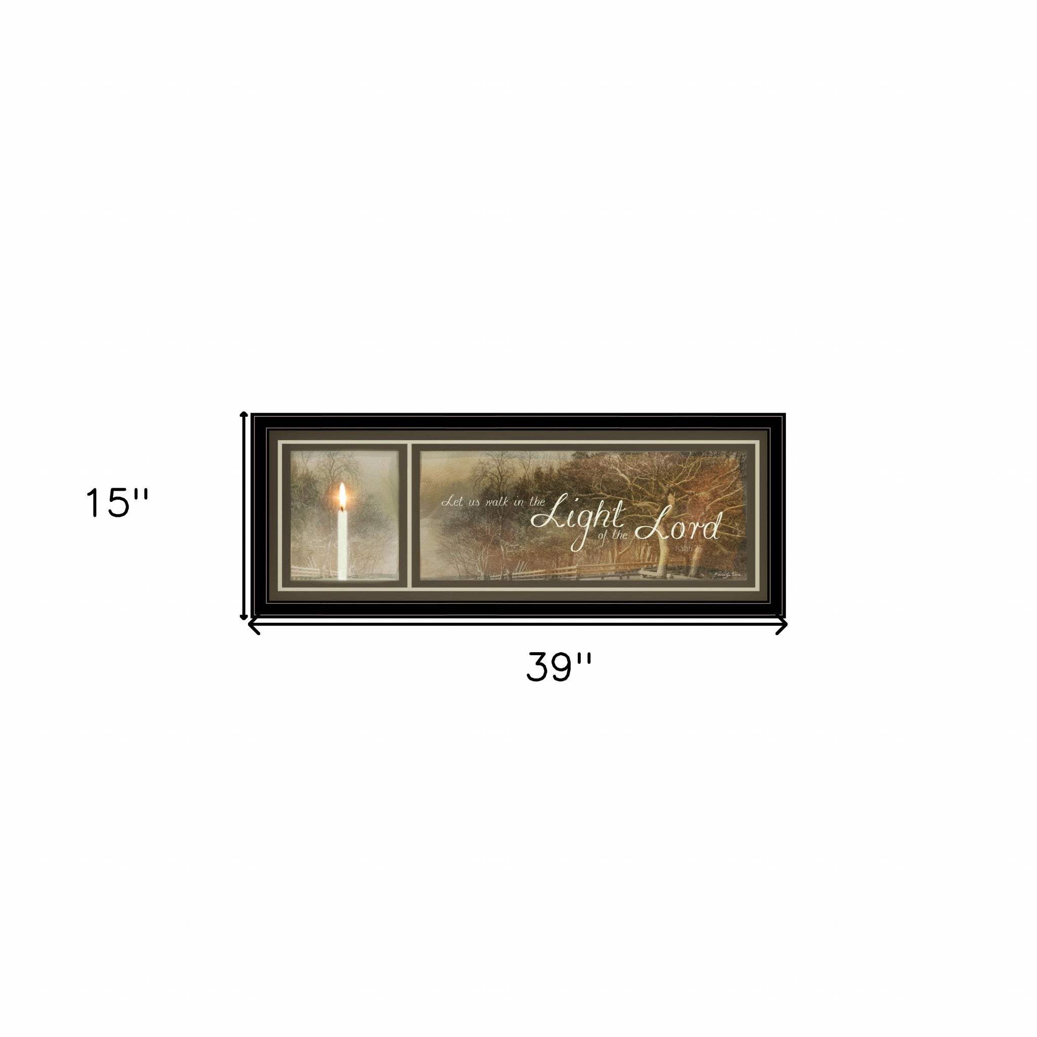 Walk in the Light 1 Black Framed Print Wall Art - Homeroots - Flyclothing LLC