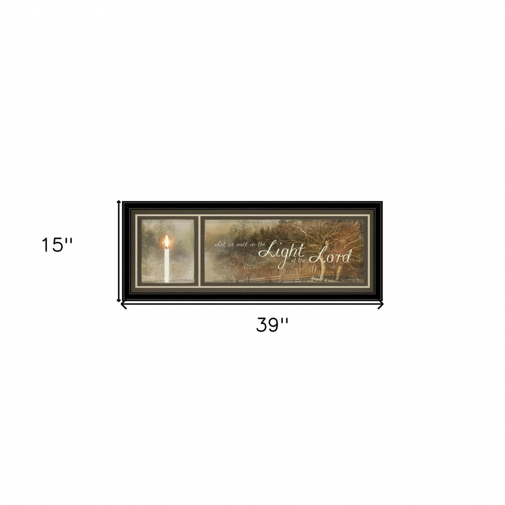 Walk in the Light 1 Black Framed Print Wall Art - Homeroots - Flyclothing LLC