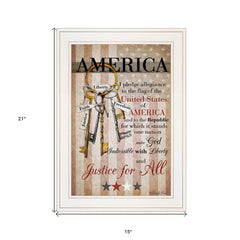 The Keys to Freedom 2 White Framed Print Wall Art - Homeroots