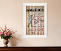 The Keys to Freedom 2 White Framed Print Wall Art - Homeroots