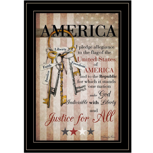 The Keys to Freedom 1 Black Framed Print Wall Art - Homeroots