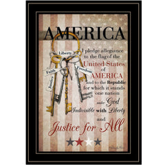 The Keys to Freedom 1 Black Framed Print Wall Art - Homeroots