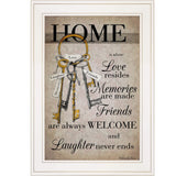 House Keys 1 White Framed Print Wall Art - Homeroots - Flyclothing LLC
