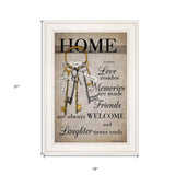 House Keys 1 White Framed Print Wall Art - Homeroots - Flyclothing LLC