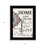 Home or Laughter 2 Black Framed Print Wall Art - Homeroots - Flyclothing LLC