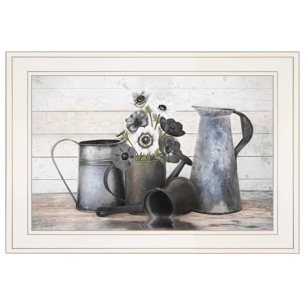 Floral Farmhouse I 1 White Framed Print Wall Art - Homeroots - Flyclothing LLC