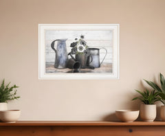 Floral Farmhouse I 1 White Framed Print Wall Art - Homeroots