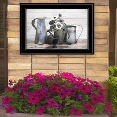 Floral Farmhouse I 2 Black Framed Print Wall Art - Homeroots