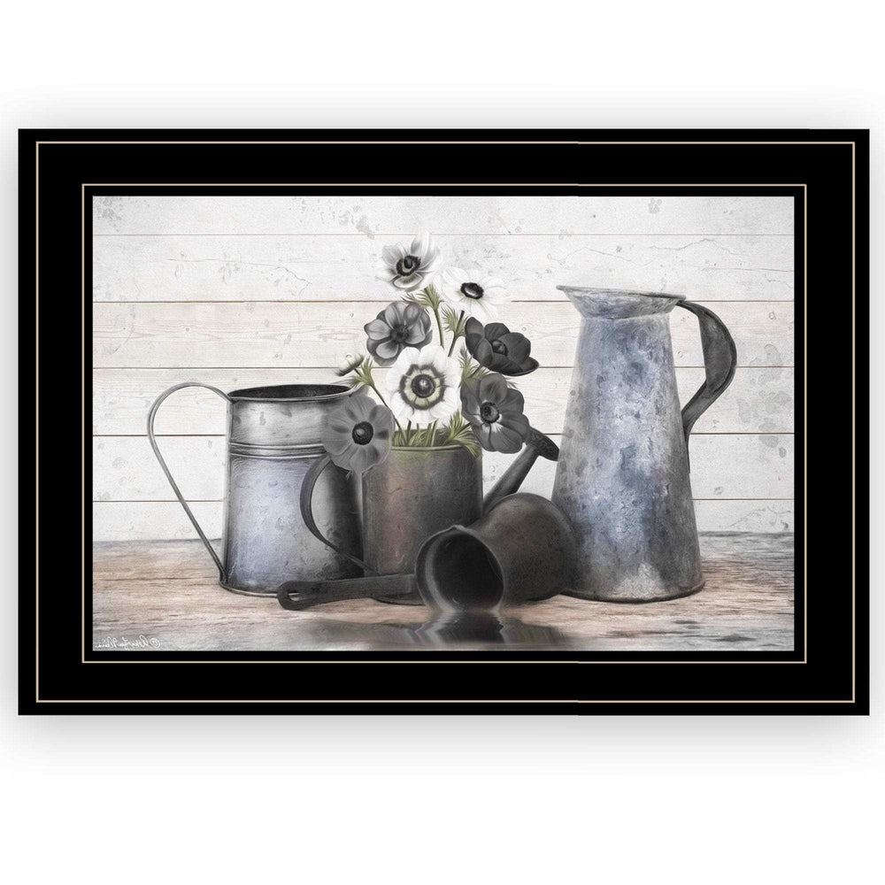 Floral Farmhouse I 2 Black Framed Print Wall Art - Homeroots - Flyclothing LLC