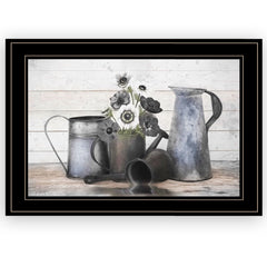 Floral Farmhouse I 2 Black Framed Print Wall Art - Homeroots