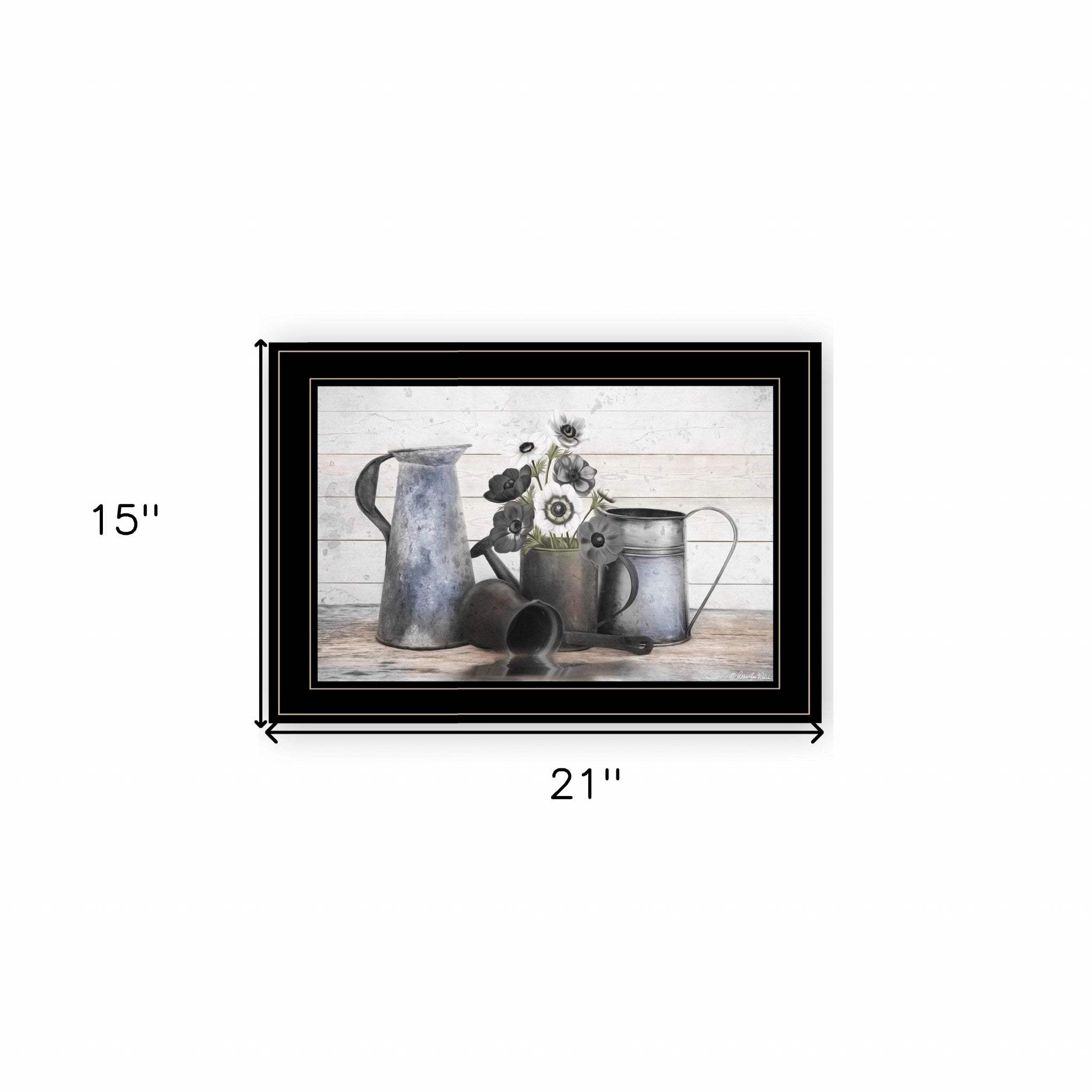 Floral Farmhouse I 2 Black Framed Print Wall Art - Homeroots - Flyclothing LLC