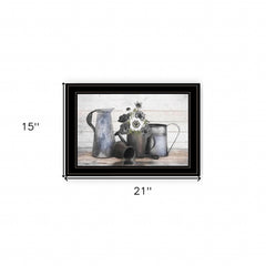 Floral Farmhouse I 2 Black Framed Print Wall Art - Homeroots