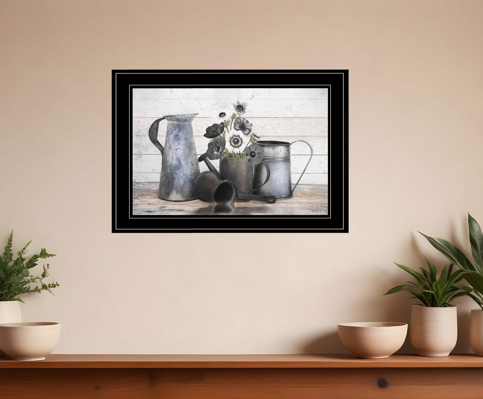 Floral Farmhouse I 2 Black Framed Print Wall Art - Homeroots - Flyclothing LLC
