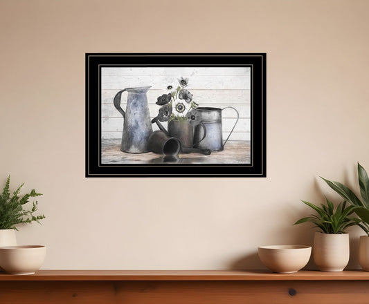 Floral Farmhouse I 2 Black Framed Print Wall Art - Homeroots