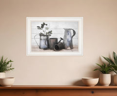 Floral Farmhouse II 1 White Framed Print Wall Art - Homeroots