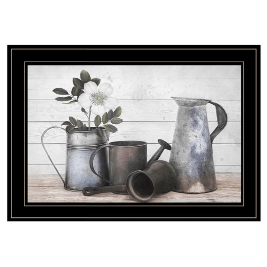 Floral Farmhouse II 2 Black Framed Print Wall Art - Homeroots