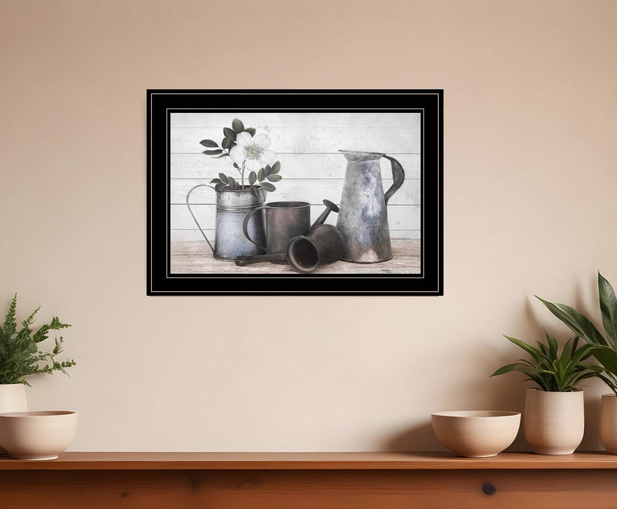 Floral Farmhouse II 2 Black Framed Print Wall Art - Homeroots - Flyclothing LLC