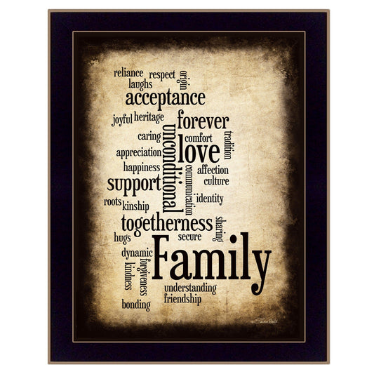 Family 11 Black Framed Print Wall Art - Homeroots