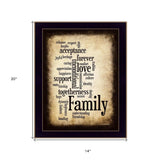 Family 11 Black Framed Print Wall Art - Homeroots - Flyclothing LLC
