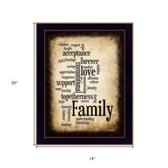 Family 11 Black Framed Print Wall Art - Homeroots