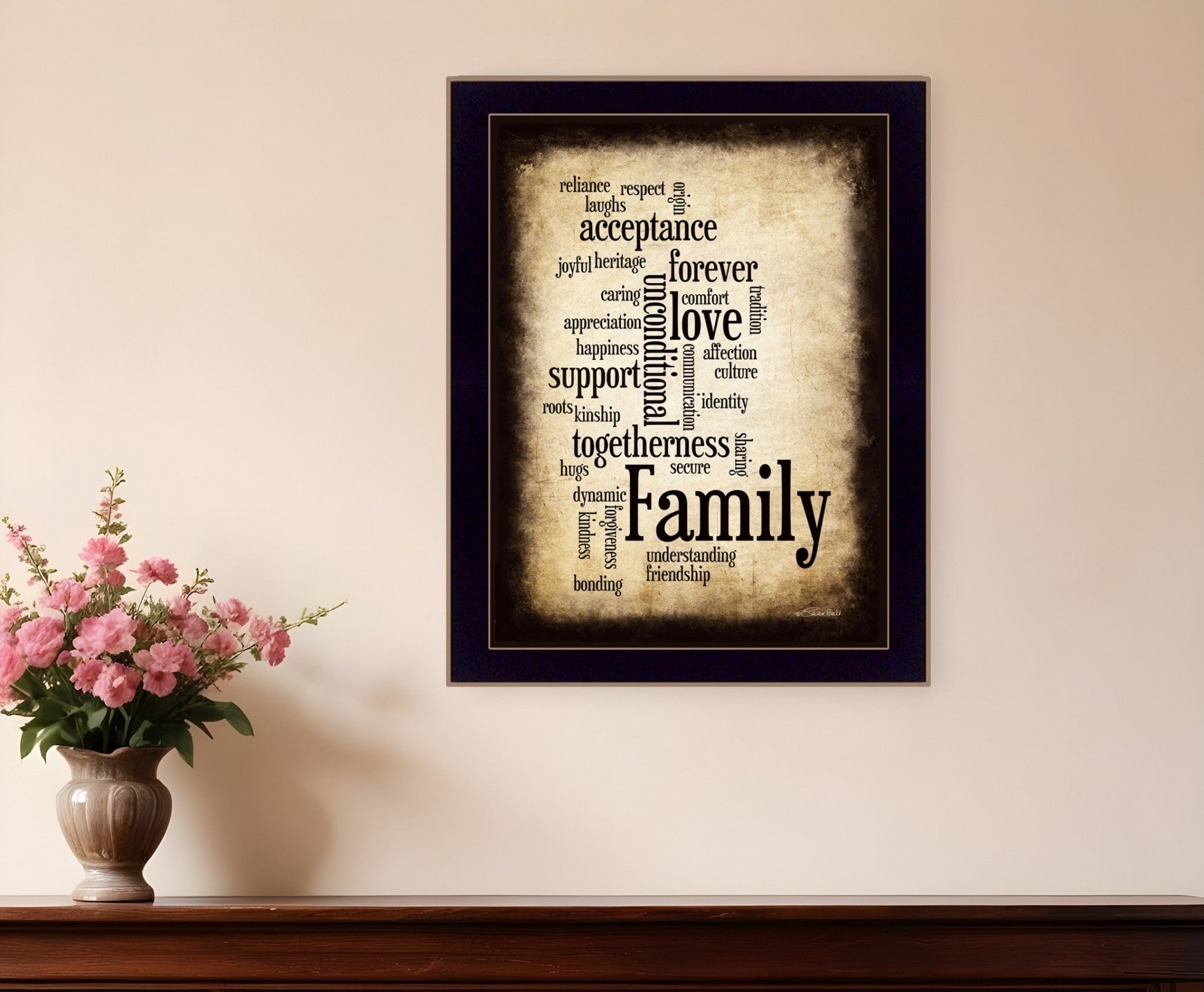 Family 11 Black Framed Print Wall Art - Homeroots