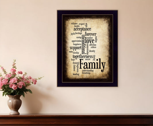 Family 11 Black Framed Print Wall Art - Homeroots