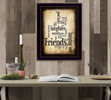 Friends 4 Black Framed Print Wall Art - Homeroots - Flyclothing LLC