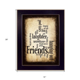 Friends 4 Black Framed Print Wall Art - Homeroots - Flyclothing LLC