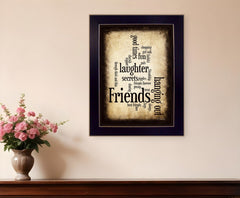 Friends 4 Black Framed Print Wall Art - Homeroots