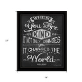 When You Are Kind Black Framed Print Wall Art - Homeroots - Flyclothing LLC