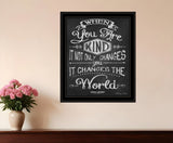 When You Are Kind Black Framed Print Wall Art - Homeroots