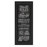 House Rules Black Framed Print Wall Art - Homeroots - Flyclothing LLC