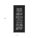 House Rules Black Framed Print Wall Art - Homeroots - Flyclothing LLC