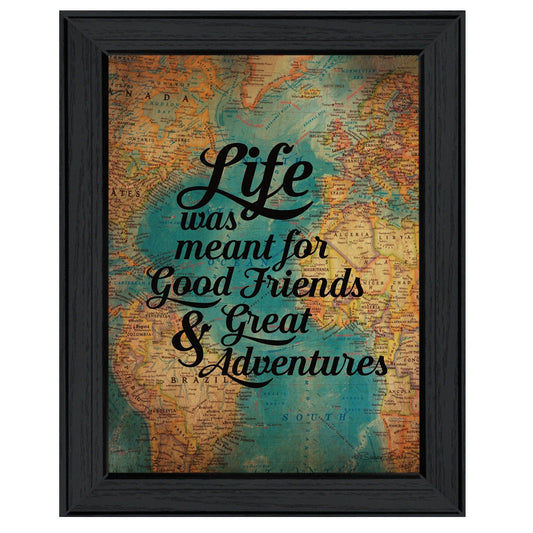 Good Friends 1 Black Framed Print Wall Art - Homeroots