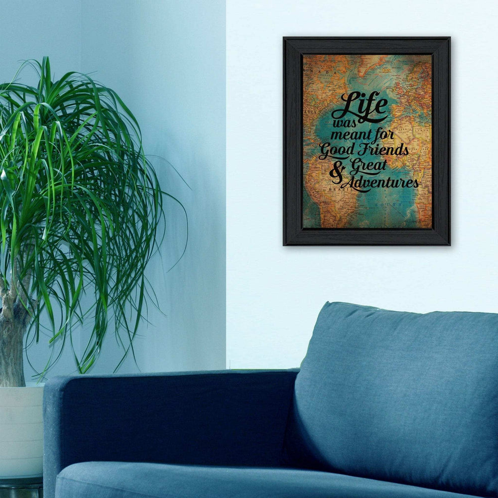 Good Friends 1 Black Framed Print Wall Art - Homeroots - Flyclothing LLC