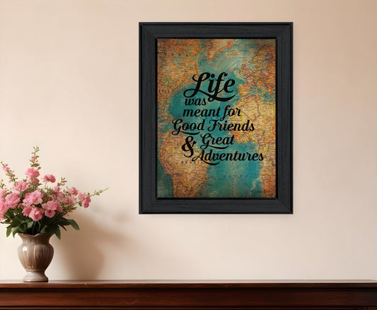 Good Friends 1 Black Framed Print Wall Art - Homeroots