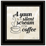 A Silent Scream for Coffee 2 Black Framed Print Wall Art - Homeroots - Flyclothing LLC
