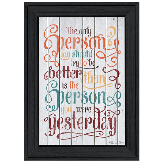 The Only Person 1 Black Framed Print Wall Art - Homeroots