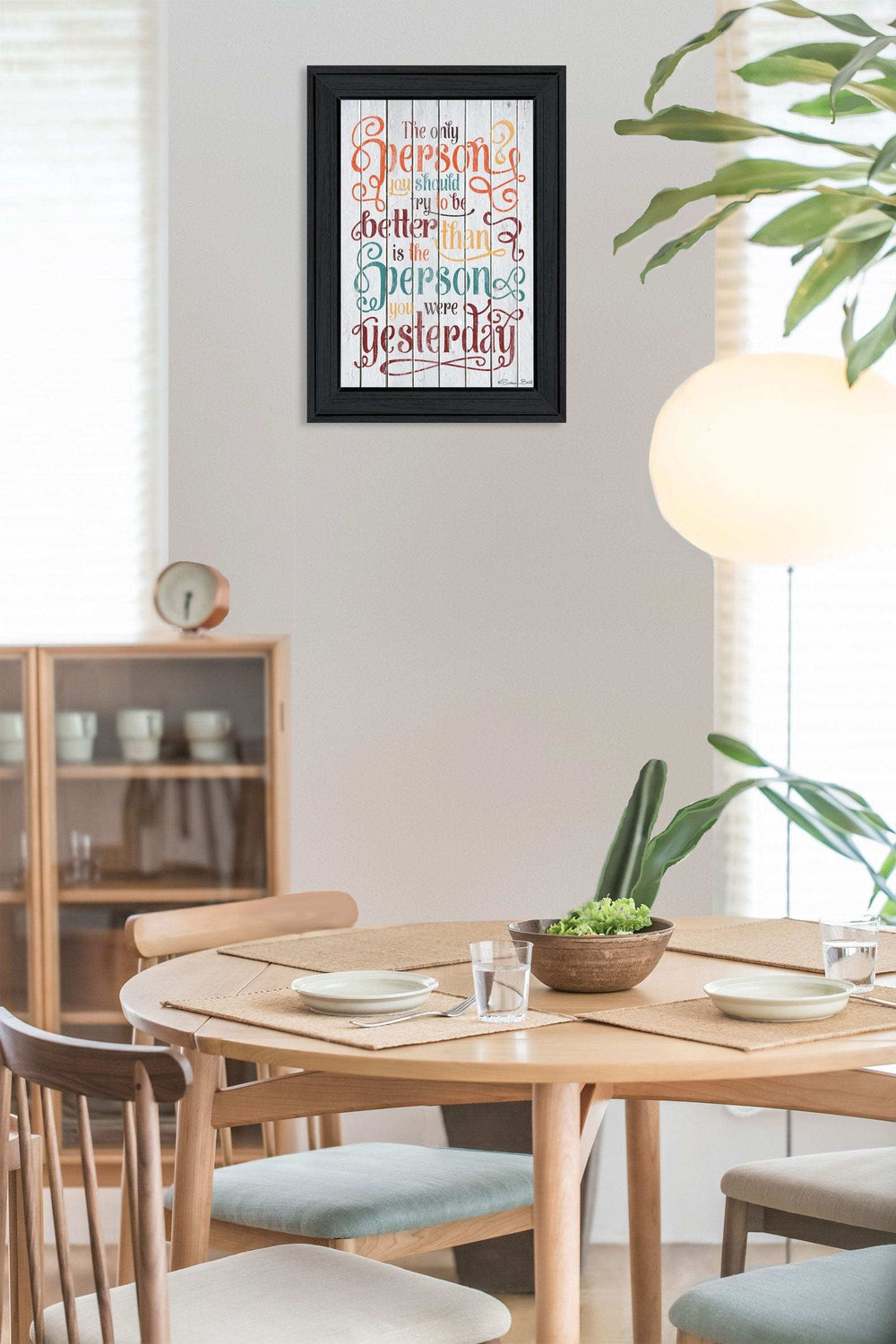 The Only Person 1 Black Framed Print Wall Art - Homeroots - Flyclothing LLC