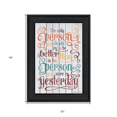 The Only Person 1 Black Framed Print Wall Art - Homeroots
