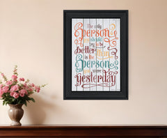 The Only Person 1 Black Framed Print Wall Art - Homeroots