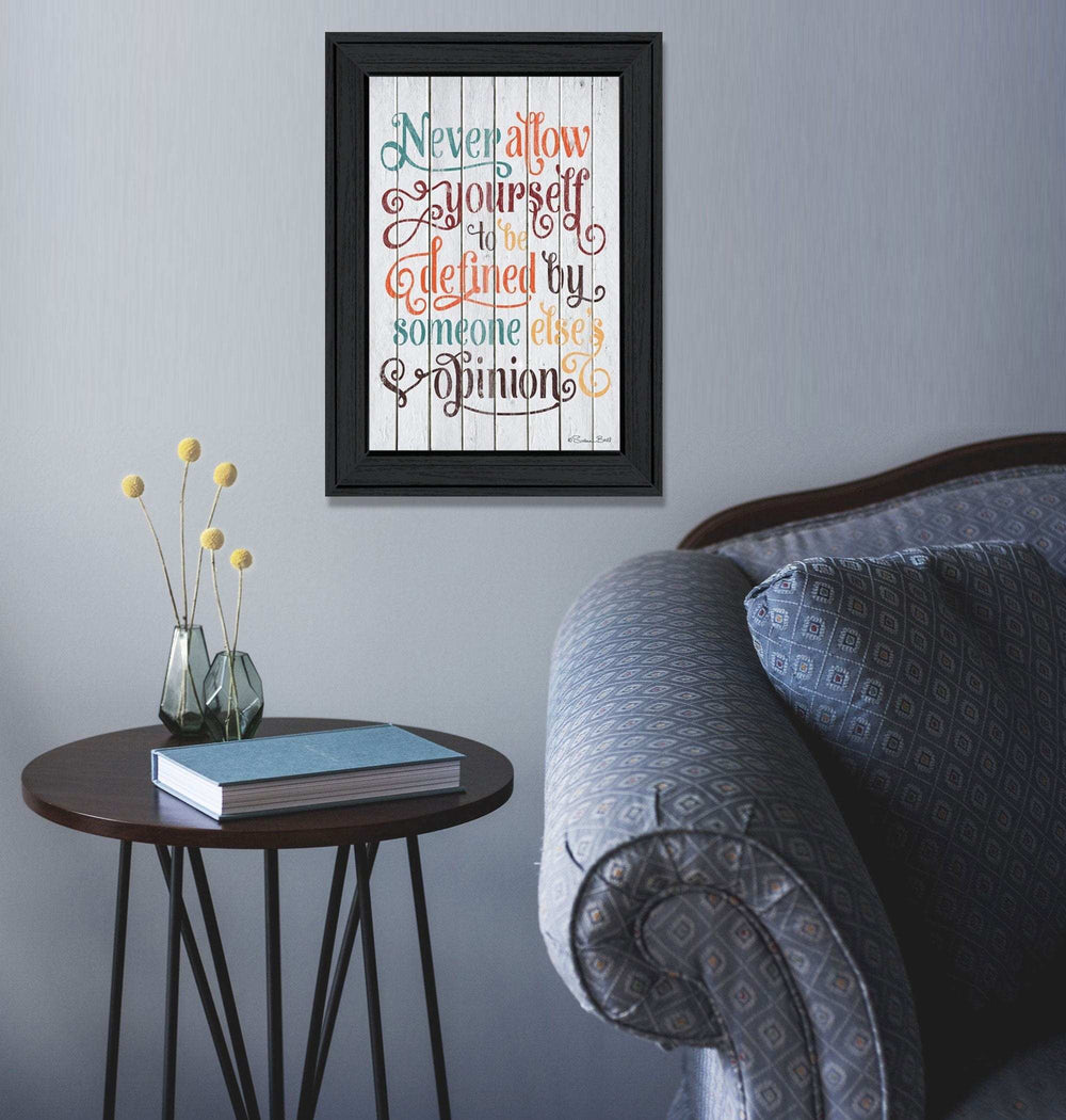 Never Allow Yourself Black Framed Print Wall Art - Homeroots - Flyclothing LLC