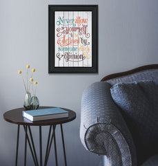 Never Allow Yourself Black Framed Print Wall Art - Homeroots
