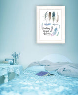Breathing Dreams Like Air 1 White Framed Print Wall Art - Homeroots - Flyclothing LLC