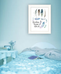 Breathing Dreams Like Air 1 White Framed Print Wall Art - Homeroots